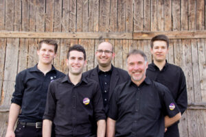 v.l.n.r.: Jonas Pfefferle, Michael Riesterer, Bernd Lucht, Karl-Heinz Riesterer, Johannes Riesterer